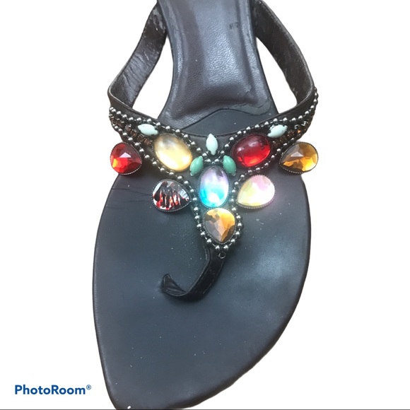 ❤️Franco Sarto Ceylon Jewel Sandals 8.5 Brown - Picture 4 of 6